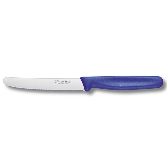 Viktorinox - Nůž na rajčata, snídaňový vlnkové ostří - Modrá Victorinox