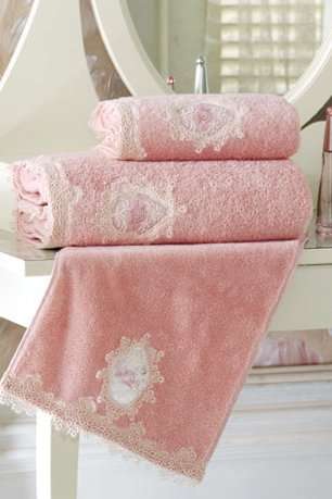 SOFT COTTON Ručník DESTAN s krajkou 50x100cm