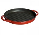 Staub kulatý litinový gril průměr 26 cm - višňový