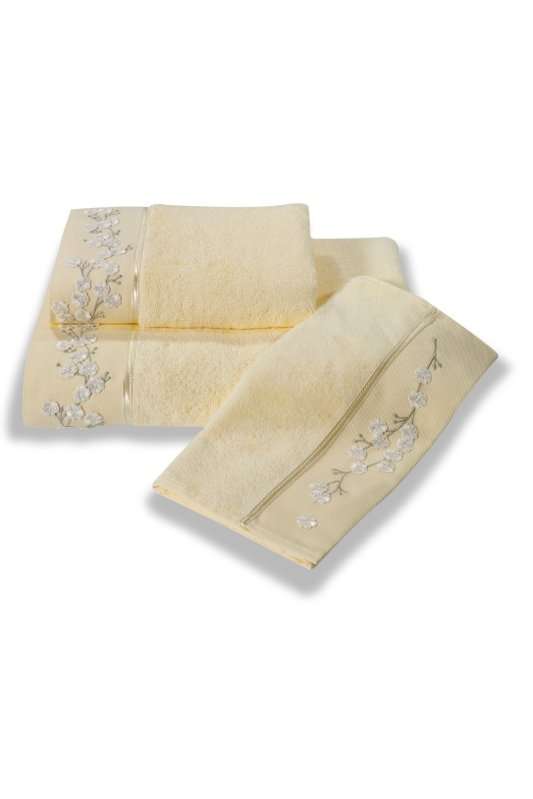 SOFT COTTON Bambusový ručník BAMBOO 50x100 cm - světle žlutá SOFT COTTON Bambusový ručník BAMBOO 50x100 cm - světle žlutá