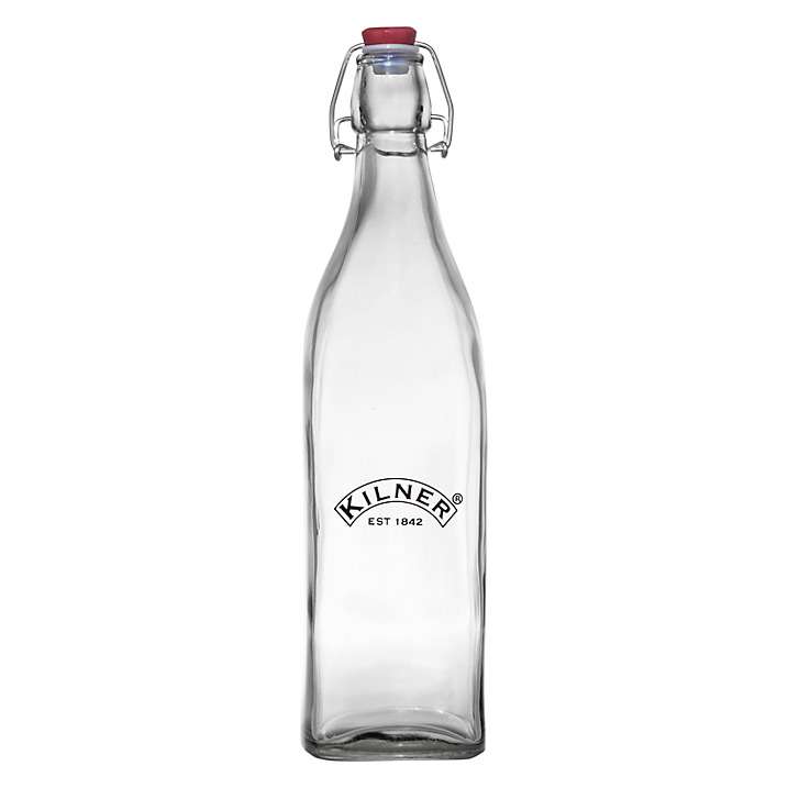 Kilner lahev s klipem, 1,0 l - růžová