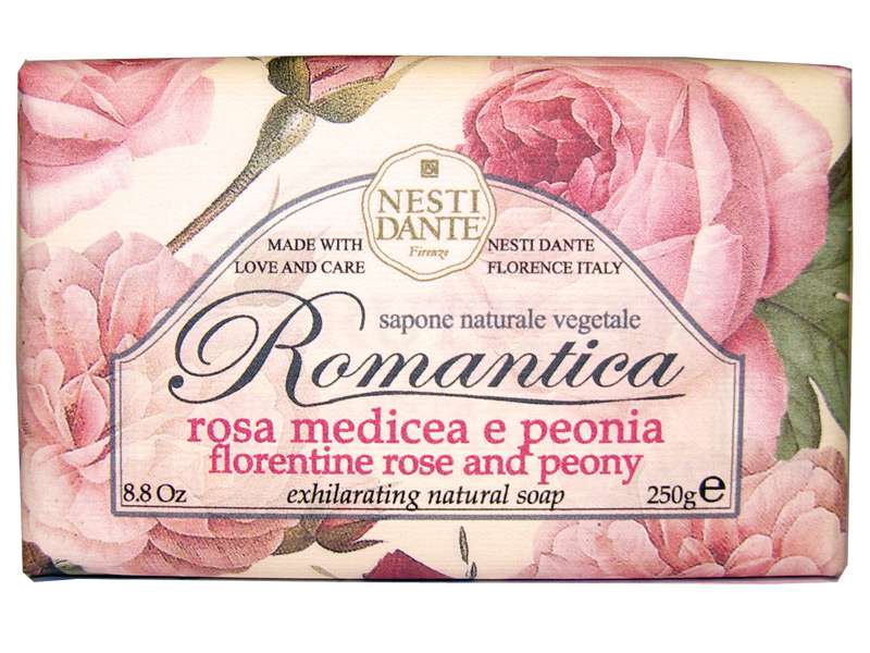 Nesti Dante Mýdlo Romantica - růže s pivoňkou 250g