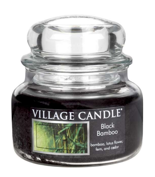 VILLAGE CANDLE VONNÁ SVÍČKA VE SKLE, BAMBUS - BLACK BAMBOO, 11OZ