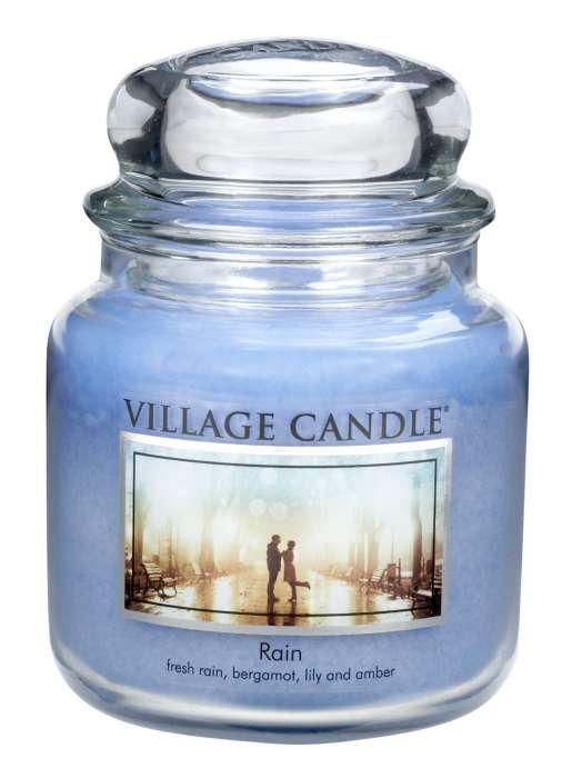 VILLAGE CANDLE VONNÁ SVÍČKA VE SKLE, DÉŠŤ - RAIN, 16OZ