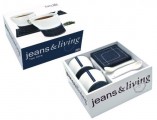 Dárkový set jeans 2x hrnek 400ml