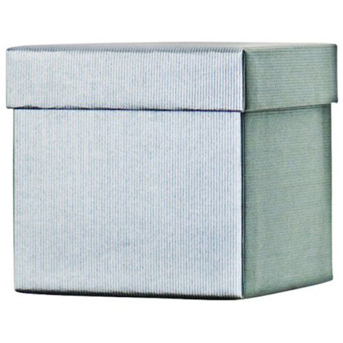 Dárková papírová krabička Cube One Color silver 10x10x10cm Stewo