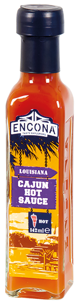 Encona Louisiana Cajun Hot Sauce Ostrá Cajunská omáčka 142 ml