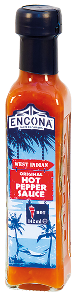 Encona Original West Indian Hot Pepper Sauce Ostrá Chilli omáčka 142ml