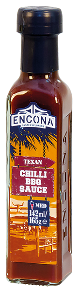 Encona Texan Chilli BBQ Texaská Chilli Barbecue omáčka 142 ml