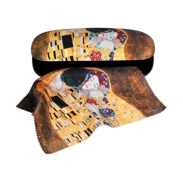 Fridolin Pouzdro na brýle s utěrkou Klimt - Polibek