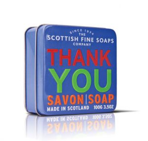 Schottish Fine Soaps MÝDLO V PLECHU - THANK YOU 100G