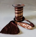 Dárková stuha polysilk bronzová /hnědá Decor Bicolor Tendence šíře 12cm