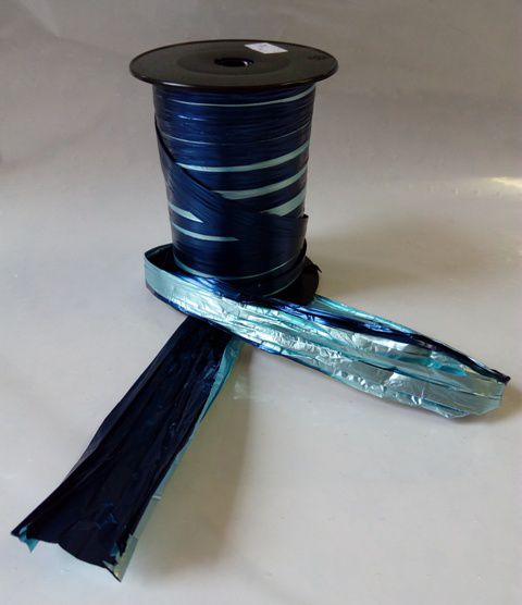 PNP Plast Dárková stuha polysilk modrá / tmavě modrá Decor Bicolor Tendence šíře 12cm