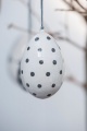 Dekorativní vajíčko Grey dots 5cm