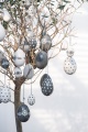 IB LAURSEN Dekorativní vajíčko Grey dots 5cm