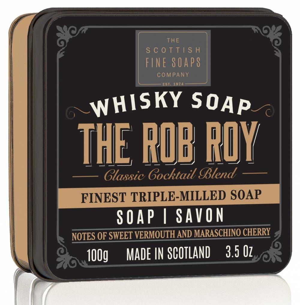 SCOTTISH FINE SOAPS MÝDLO V PLECHU WHISKY THE ROB ROY, 100G