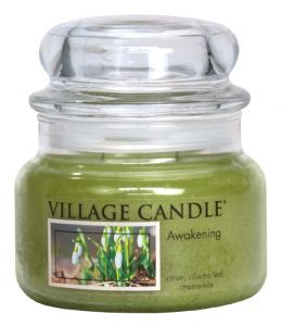 VILLAGE CANDLE VONNÁ SVÍČKA VE SKLE, JARNÍ PROBUZENÍ - AWAKENING, 11OZ