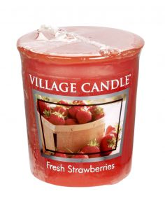 VILLAGE CANDLE VOTIVNÍ SVÍČKA, ČERSTVÉ JAHODY - FRESH STRAWBERRY 2OZ