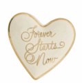 Enesco Porcelánové srdíčko na prstýnky Forever, 10cm