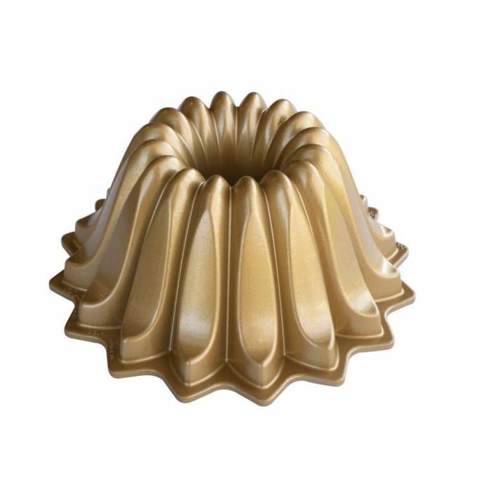Nordic Ware Forma na bábovku Lotus, zlatá