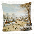 Povlak na polštář Winter Landscape Pieter Bruegel the Elder