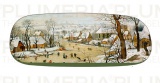 Pouzdro na brýle s utěrkou Winter Landscape Pieter Bruegel the Elder