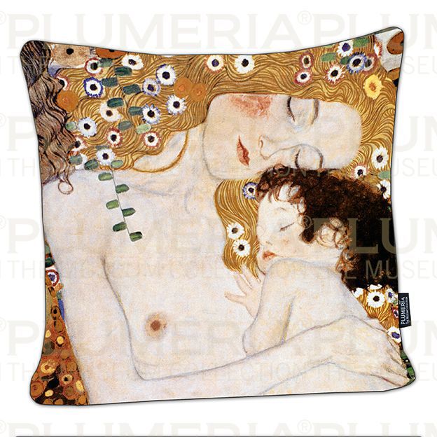 Plumeria Povlak na polštář The Three Ages of a Women - Zahrada Gustav Klimt