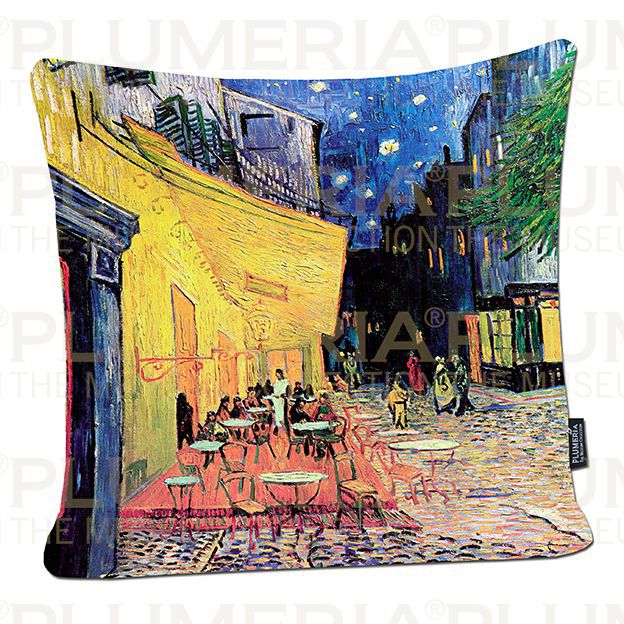 Plumeria Povlak na polštář Café Terrace Vincent Van Gogh