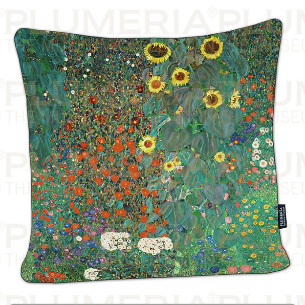 Plumeria Povlak na polštář Garden with Sunflowers - Zahrada Gustav Klimt