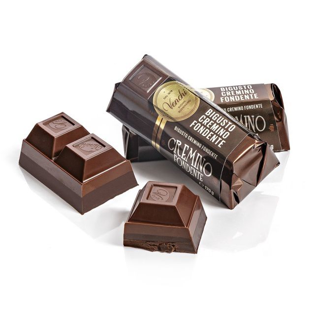Venchi čokoládová cihlička hořká Cremino Fondente 170g