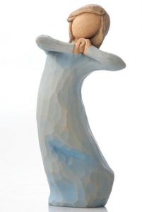 WILLOW TREE - Figurka svobodná mysl ( světle modré šaty)