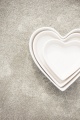 IB LAURSEN Zapékací mísy Heart Mynte Pure White