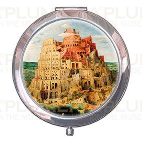 Plumeria Kosmetické zrcátko Tower of Babel Pieter Bruegel the Elder