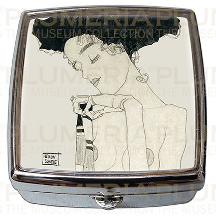 Plumeria Pill - Box - Lékovka Stationary Girl in a checked Cloth Egon Schiele