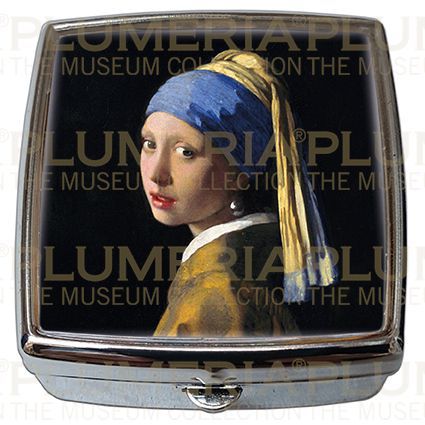 Plumeria Pill - Box - Lékovka The Girl a Pearl Earring Jan Vermeer