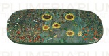 Pouzdro na brýle s utěrkou Garden with Sunflowers - Zahrada Gustav Klimt