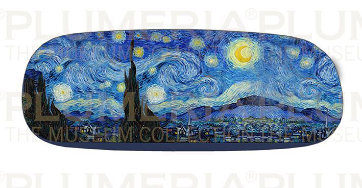 Plumeria Pouzdro na brýle s utěrkou The Starry Night Vincent van Gogh