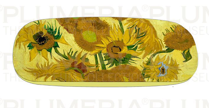 Plumeria Pouzdro na brýle s utěrkou The Sunflowers Vincent van Gogh