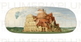 Pouzdro na brýle s utěrkou Tower of Babel Pieter Bruegel the Elder