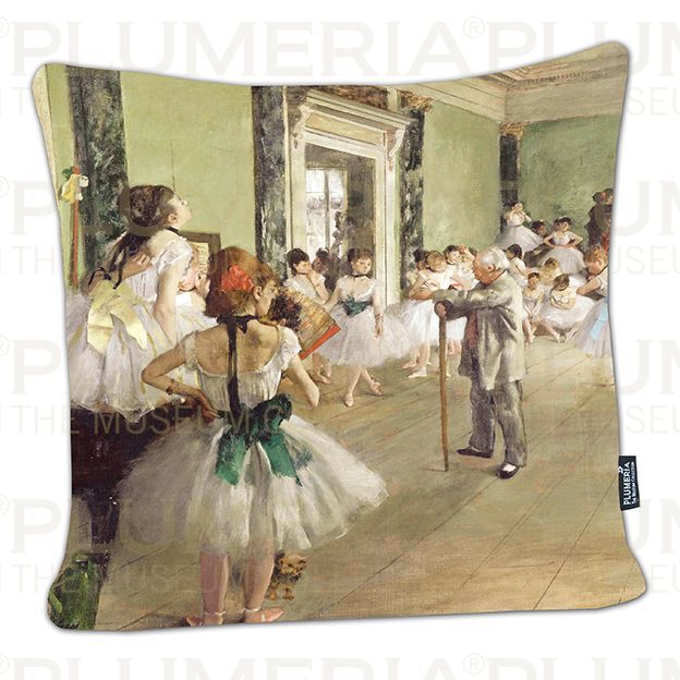 Plumeria Povlak na polštář The Ballet Class Edgar Degas