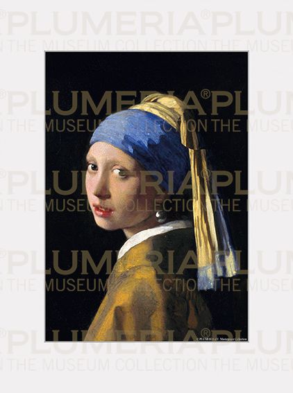 Plumeria Reprodukce obrazu The Girl a Pearl Earring Jan Vermeer