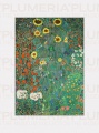 Reprodukce obrazu Garden with Sunflowers - Zahrada Gustav Klimt