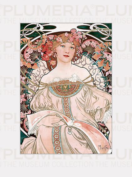 Plumeria Reprodukce obrazu Réverie Alfons Mucha