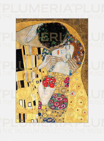 Plumeria Reprodukce obrazu The Kiss Gustav Klimt
