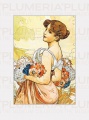 Reprodukce obrazu The Seasons: Summer Alfons Mucha