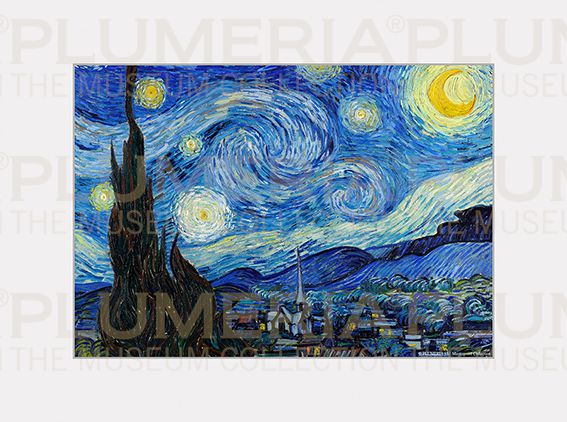 Plumeria Reprodukce obrazu The Starry Night Vincent Van Gogh