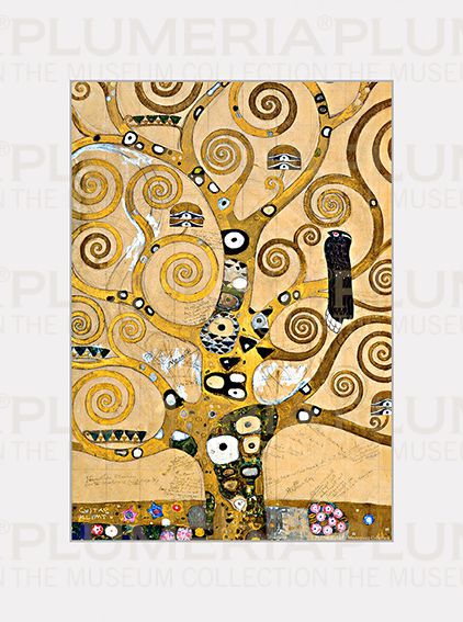 Plumeria Reprodukce obrazu The Tree of Life- Strom života Gustav Klimt