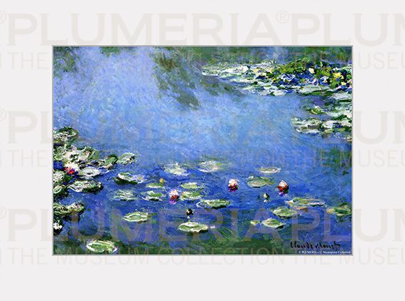 Plumeria Reprodukce obrazu Waterlilies - Lekníny Claude Monet