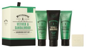 SCOTTISH FINE SOAPS PÁNSKÁ DÁRKOVÁ SADA - VETIVER A SANTALOVÉ DŘEVO, 4KS Schottish Fine Soaps