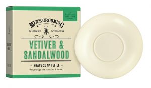 SCOTTISH FINE SOAPS PÁNSKÉ MÝDLO NA HOLENÍ V KRABIČCE - VETIVER A SANTALOVÉ DŘEVO, 100G